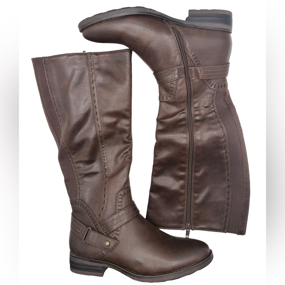 NEW BareTraps Women's Tall Dark Brown Boots, Size 8